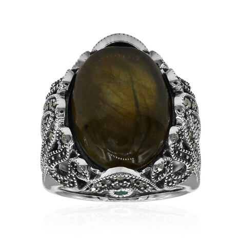 Anello in argento con Labradorite (Annette classic)