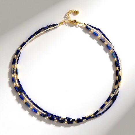 Collana in argento con Lapislazzuli (Riya)