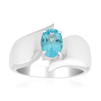 Blue Apatite Silver Ring (Pallanova)