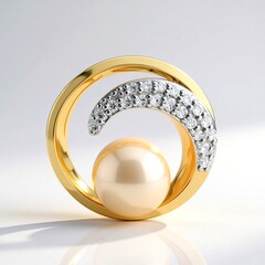 Colgante en plata con Perla durazno Freshwater