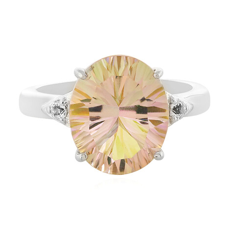 Luna-Quarz-Silberring