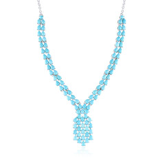 Sleeping Beauty-Türkis-Silbercollier (Faszination Türkis)