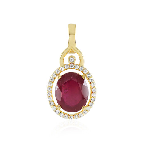 Madagascar Ruby Silver Pendant