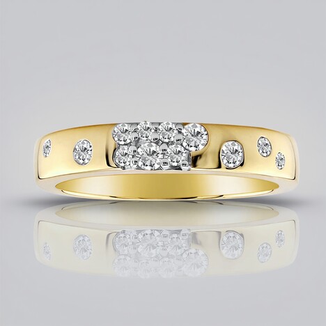 Anello in oro con Diamante SI1 (G) (Annette)