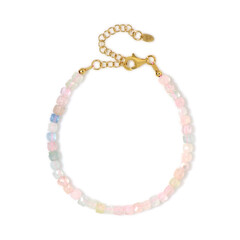 Zilveren armband met Braziliaanse Morganieten