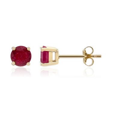 Boucles d'oreilles en or et Rubis de Bemainty