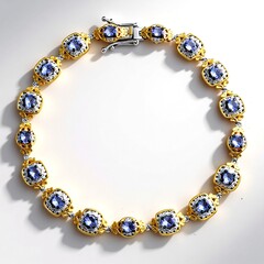Bracciale in argento con Tanzanite
