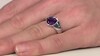 Zilveren ring met een Uruguay amethist (Pallanova)