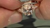 Gouden ring met een AAA Morganiet