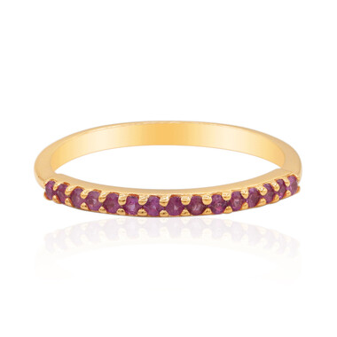 Gouden ring met Madagaskar Robijnen