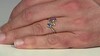 Zilveren ring met een Blauwe Ceylon saffier