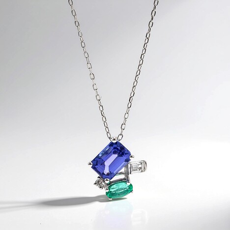 Collana in oro con Tanzanite AAA (CIRARI)