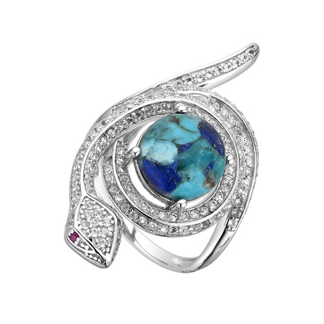 Anillo en plata con Piedra preciosa