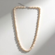 Collier en argent et Perle blanche de culture d'eau douce (TPC)