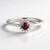 Anello in argento con Zircone Mogano