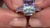 Anillo en plata con Fluorita multicolor