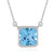 Collier en argent et Topaze bleu Suisse