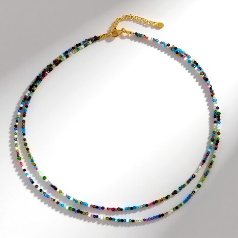 Collana in argento con Apatite Blu Neon