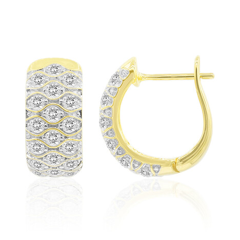 Pendientes en oro con Diamante SI1 (G) (Annette)