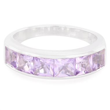 Lavendel-Amethyst-Silberring