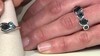 Zilveren ring met een Londen-blauwe topaas (Pallanova)