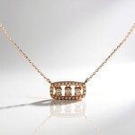 Collana in oro con Diamante Rose de France SI1 di Argyle (Annette)