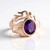 Anello in argento con Ametista (MONOSONO COLLECTION)