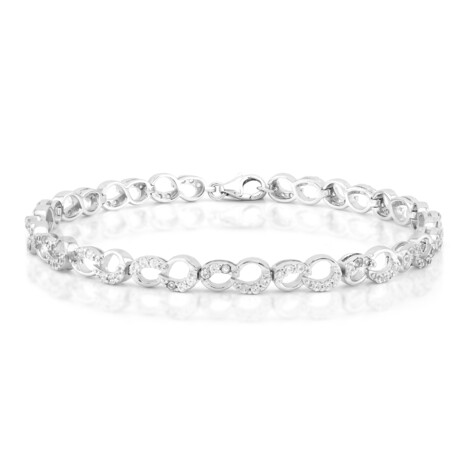 Brazalete en plata con Zircón