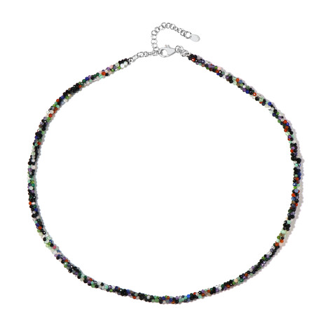 Collar en plata con Espinela negra