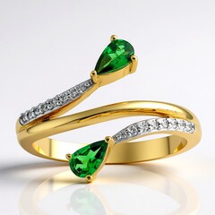 Anello in oro con Tsavorite AAA del Kenia