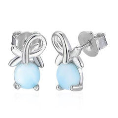 Boucles d'oreilles en argent et Larimar