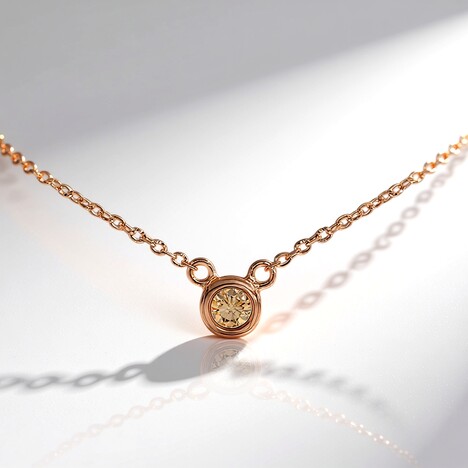 Collana in oro con Diamante Rose de France VS1 di Argyle (Annette)
