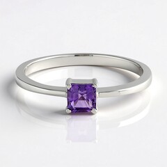 Anello in argento con Ametista Siberiana
