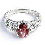 Anello in argento con Scapolite Occhio di Gatto