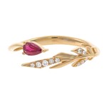 Bague en or et Rubis du Mozambique (CIRARI)