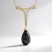Collier en argent et Labradorite dorée de Maniry (KM by Juwelo)