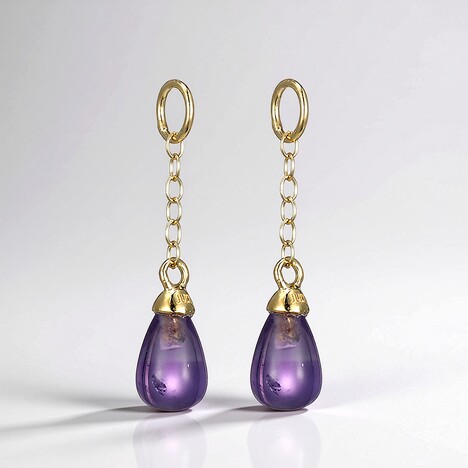 Zambian Amethyst Silver Pendant