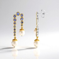 Pendientes en plata con Tanzanita (Gems en Vogue)