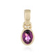 Colgante en oro con Granate Magenta