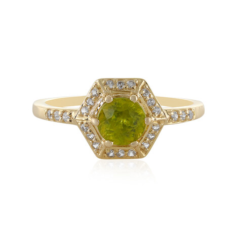 Bague en or et Sphène