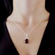 Mahogany Obsidian Silver Pendant