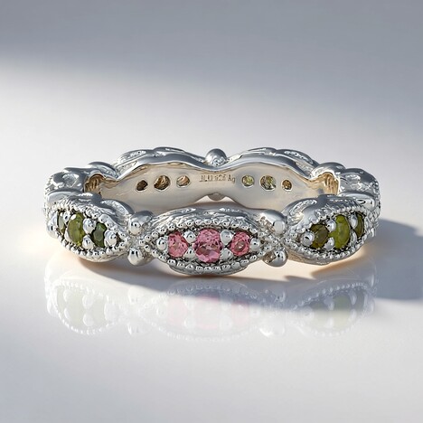 Bague en argent et Tourmaline