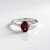 Anello in argento con Granato Mozambico