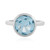 Anello in argento con Topazio Blu Cielo (MONOSONO COLLECTION)