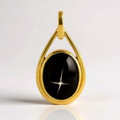 Ciondolo in oro con Diopside Stellato d'India