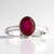 Anello in argento con Rubino Bemainty