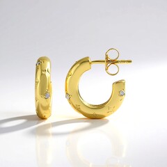 Orecchini in argento con Diamante I3 (H)