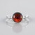 Anello in argento con Granato Mozambico