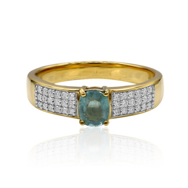 Anello in oro con Grandidierite (AMAYANI)