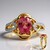 Anello in oro con Tormalina Rosa Californiana (Rifkind 1894 Collection)